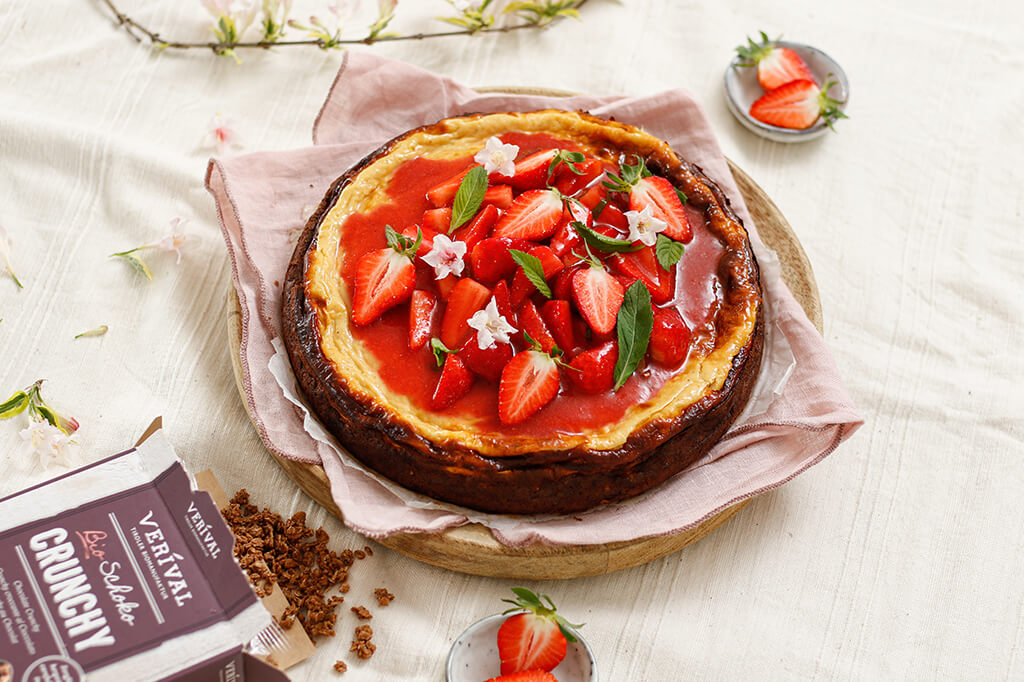 Recette Cheesecake Au Crunchy Verival Et Aux Fraises Verival Blog