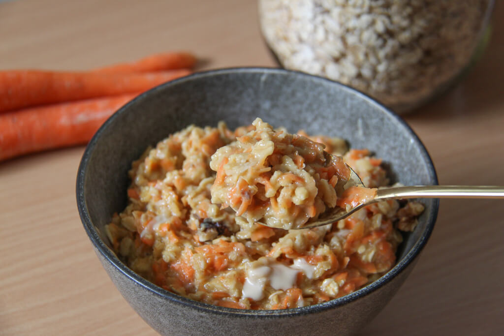 Recette de Porridge gâteau aux carottes