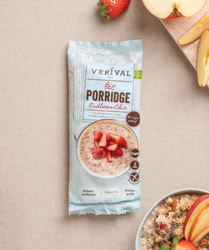 Porridge aux fraises et chia