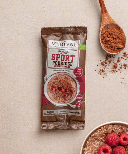 Die Protein-Probierbox Top 10 von Verival Bio enthält 10 verschiedene Einzelportionspackungen von proteinreichen Verival Frühstücksprodukten. 