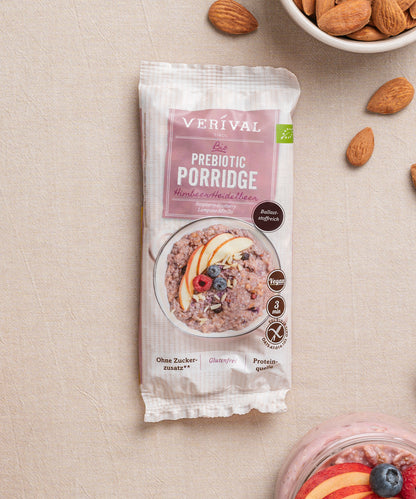 Bio Prebiotic Porridge aux framboises et myrtilles