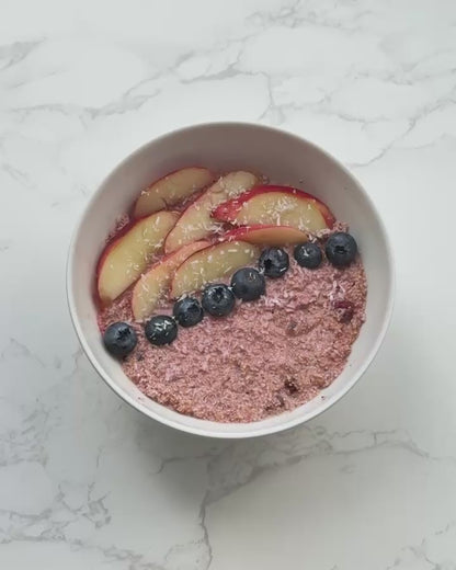 Bio Porridge d’épeautre abricots-fraises