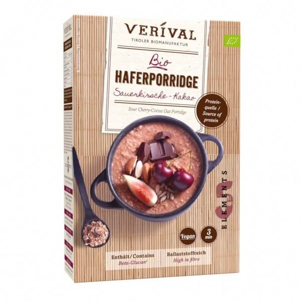 Verival Sauerkirsche-Kakao Haferporridge