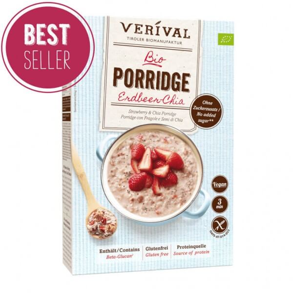 Porridge aux fraises et chia