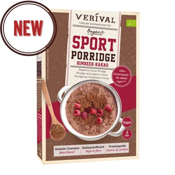 Sport Porridge aux Framboises et Cacao